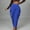 Blue, variant on Under $10 Leggings For Women Fashionable Side Fringe Band Design Tummy Control Daily Casual Pants Solid Color Leisure Stretch Tight Fitting Long Pants