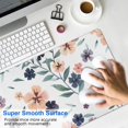 thumbnail image 4 of Long Mouse Pads for Desk,Pioneer Flower Floral Print Pattern Desk Mats on Top Of Desks, Desk Mouse Pad Extra Large with 3mm Non-Slip Base and Stitched Edge for Gaming,Office,Work,Home 35.4"x15.7", 4 of 6