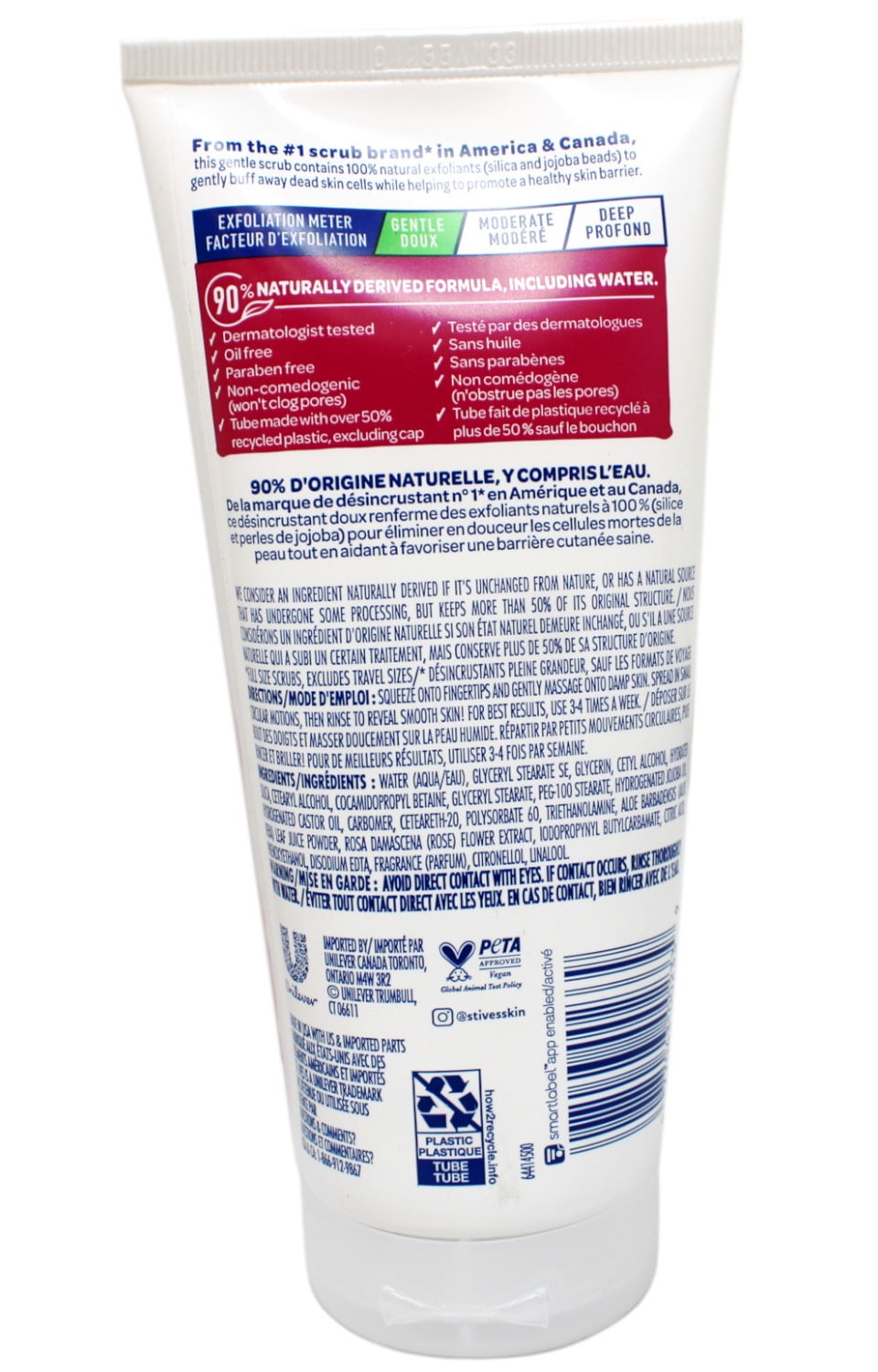 St. Ives Face Scrub Micro-Exfoliant Rose Water and Aloe Vera Natural Exfoliants, 6 OZ - 3 Pack