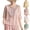 A-Pink, variant on Womens Summer Tops Casual Embroidery Crew Neck 3/4 Sleeve Blouses Boho Floral Cotton Blend Top