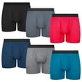 thumbnail image 5 of Protium 6-Pack Men’s Boxer Briefs, Moisture-Wicking Breathable Underwear, S-XXL, 5 of 6