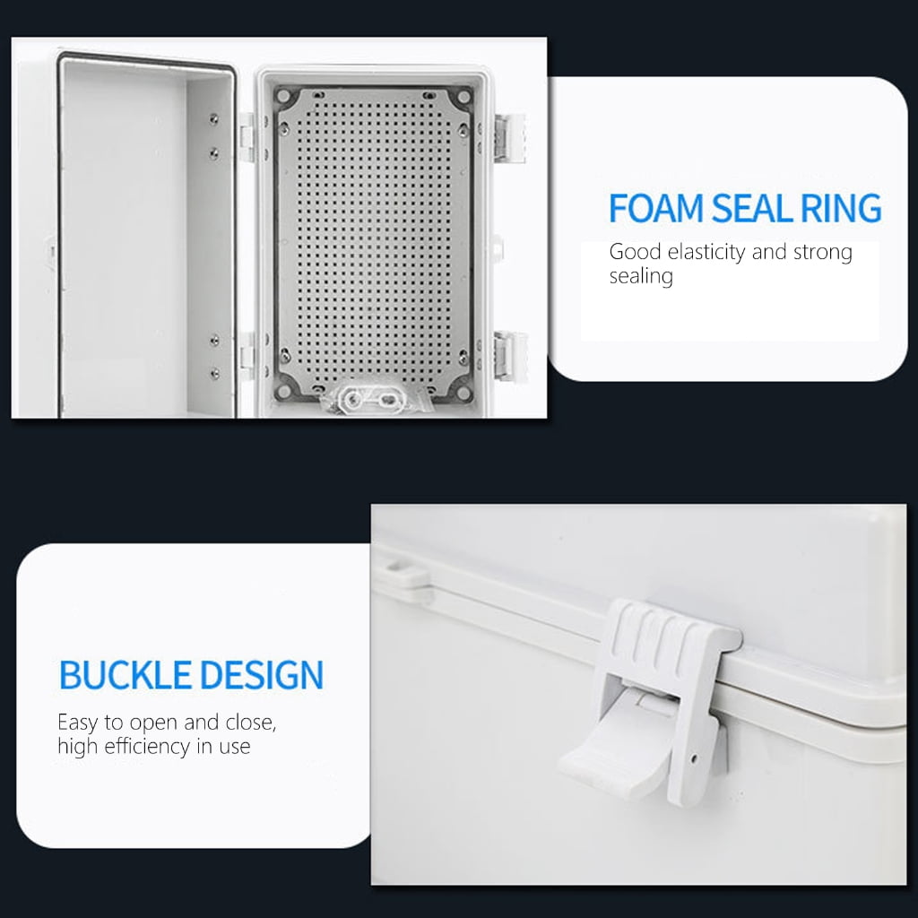 lanema Waterproof Junction Box Plastic Electrical Box Enclosure with Mounting Plate