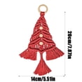 thumbnail image 3 of Christmas Tree Macrame DIY Kit Handmade Woven Boho Hanging Craft Set for Beginners, 3 of 7