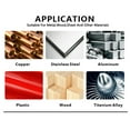 thumbnail image 6 of BE-TOOL Premium Carbide End Mill Universal Chamfer Shank Sharp Cutting Edges for Carbon Steel Alloy Steel Red, 6 of 8