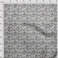 thumbnail image 4 of oneOone Rayon Gray2 Fabric Asian Japanese Wave Sewing Material Print Fabric By The Yard 56 Inch Wide, 4 of 4