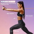 thumbnail image 3 of BESTSKY Single Resistance Exercise Band with Comfortable Handles - Ideal for Physical Therapy,Strength Training,Muscle Toning - Foam Padding Door Anchor and Starter Guide Included, 3 of 7