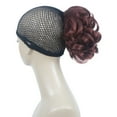 thumbnail image 3 of Short Ponytail Hair Piece Extension Wavy Claw Clip In/on Hairpiece, Burgundy, 3 of 6