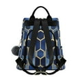 thumbnail image 2 of FORMRS Women's Travel Backpack Purse Anti-Theft Hidden Pockets Casual Shoulder Bag, Blue Hexagon Pattern, 2 of 7