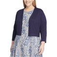 thumbnail image 1 of Tommy Hilfiger Womens Classic Cardigan Sweater, Blue, Plus Size, 1X, 1 of 1
