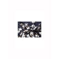 thumbnail image 3 of INSPIRE CHIC Women 100% Silk Floral Graphic Print Square Head Scarf Kerchief Neckerchief 21 Inches 21 5/8 x 21 5/8‘’ Black White Lyonia Ovalifolia, 3 of 3