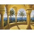 thumbnail image 2 of Blanco, Samuel 14x12 Gold Ornate Wood Framed with Double Matting Museum Art Print Titled - Ocean View I, 2 of 4