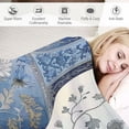 thumbnail image 3 of Nawypu Chinoiserie Soft Luxury Flannel Blanket Blue Chinoiserie Vase Throw Blankets Blue and White Porcelain Oriental Garden Soft Warm Flannel Fuzzy Throw Blankets, 3 of 6