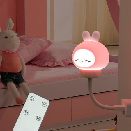 

2-piece new USB cartoon animal children s room dormitory original night light (remote control rabbit)