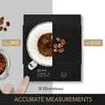 thumbnail image 3 of TIMEMORE Coffee Scale with Timer, Digital Coffee Scale with 0.1g Precise Graduation, Pour Over Drip Espresso Scale with Auto Timing Function, 2000 Grams, Black Mirror Plus, Black, 3 of 6