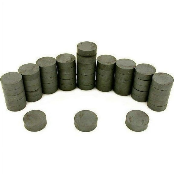 Brand New 3/4" Round Ceramic Industrial Ferrite Magnets 100 Pcs Free Shipping