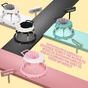Portable Baby Walker for 6-18 Months | One-Touch Foldable Design with Non-Slip Wheels, 9-Stage Height Adjustment, Black