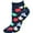 Blue, variant on Sierra Socks Women Socks Leaf Pattern Ankle Cotton Socks Size 9-11 Black