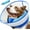 Blue, variant on Upgraded Inflatable Dog Cone Collar with Transparent Anti-Licking Shield, Adjustable Elizabethan Collar for Medium Large Dogs, 2-in-1 Design with Detachable Shield