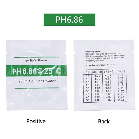 10 Pack pH Meter Buffer Solution Powder for Precise & Easy PH Calibration, PH Calibration Powder Solution 4.01/ 6.86/9.18