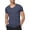 A1-Blue855, variant on XIAONU Mens Solid V Neck T Shirt Short Sleeve Slim Fit Basic Casual Tee
