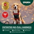 thumbnail image 2 of Sporn No Pull Dog Harness Medium Sized Dog, Red Mesh Dog Harness, Durable Nylon Anti Pull Dog Harness Medium Size Dog Harness, 2 of 7