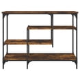 thumbnail image 2 of vidaXL Table Console avec Étagères Chêne Fumé 100x35x75 cm, 2 of 5