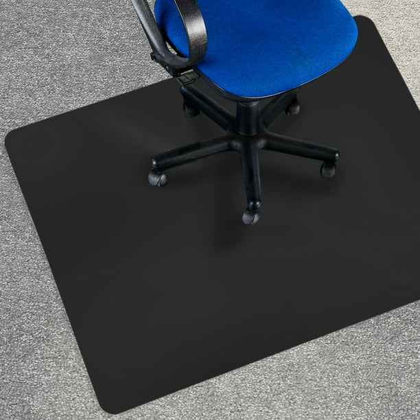 Office Marshal Black Office Chair Mat 36" x 48" Carpet