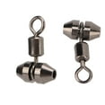 10pcs 3 Way Fishing Swivels T Turn Brass Barrel Triple Swivel Cross