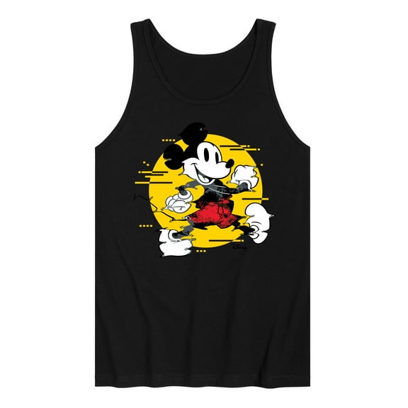 Disney - Mickey & Friends - Mickey Mouse - Spotlight Glitch - Men's Jersey Tank Top