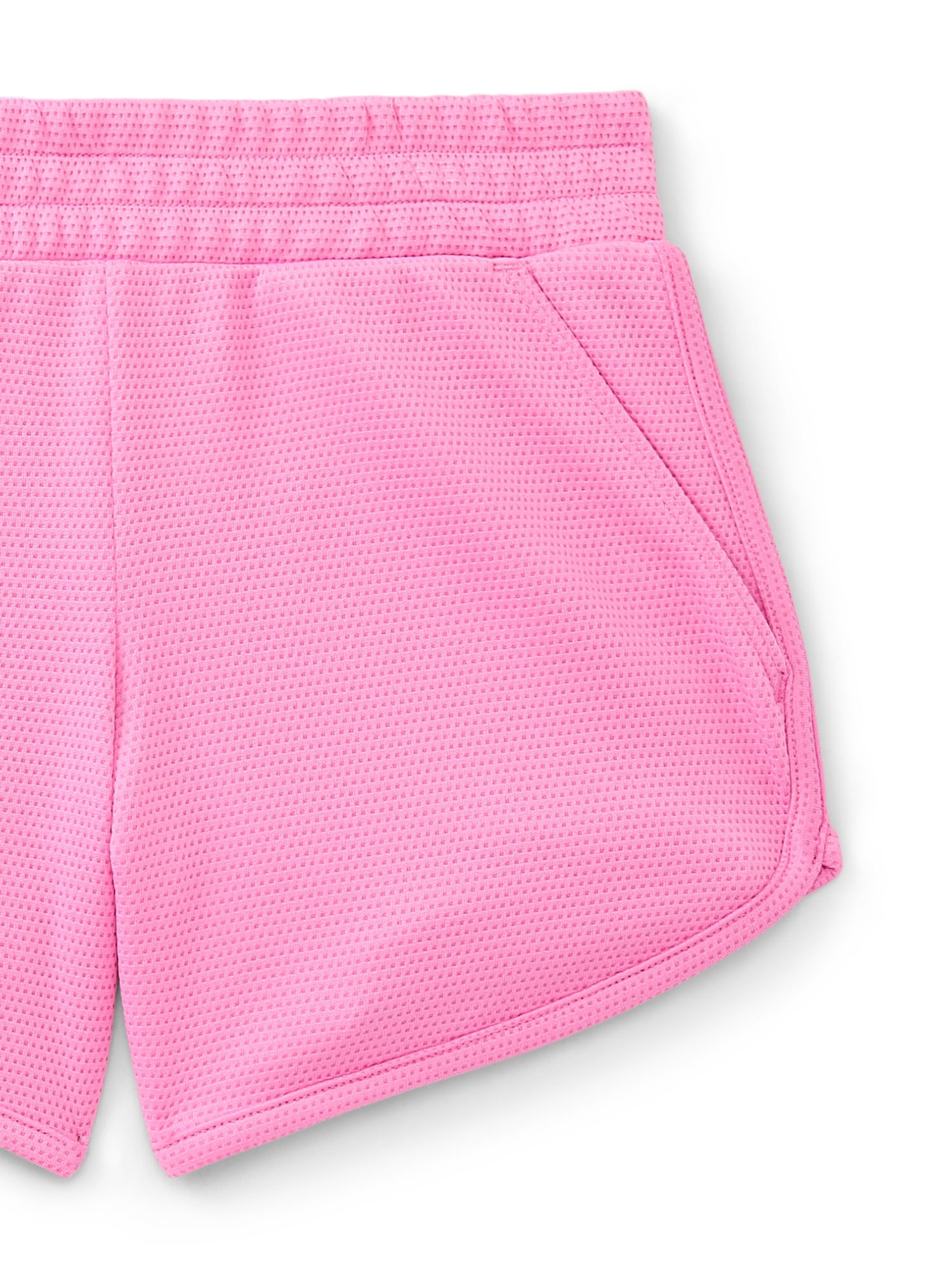 Athletic Works Girls Active Core Shorts, 2-Pack, Sizes 4-18 Plus