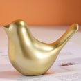 thumbnail image 4 of Estatuilla De Pájaro Estatuas de pájaros pequeños, estatuilla de pájaro, estatua de animal dorada para gabinetes de oficina de dormitorio, 4 of 8
