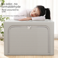 thumbnail image 1 of Caja de almacenamiento de tela Oxford, caja de almacenamiento plegable para el hogar, caja de tela con estante de acero, caja de almacenamiento de ropa y pantalones, 1 of 5