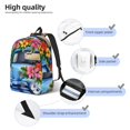 thumbnail image 3 of Balery Floral Truck Welcome Mochila Clásica Impresa Básica para Viaje, Mochila Escolar Resistente al Agua, Mochila de Lona con Correas Ajustables-Medium, 3 of 5