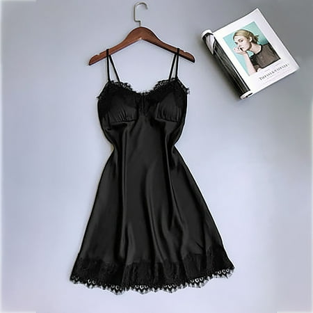

QWANG Women Sexy Lace Lingerie Nightwear Underwear Robe Babydoll Sleepwear Dress