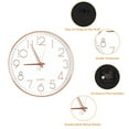 thumbnail image 4 of Wall clock Plastic Silent Suitable for decoration 10in Rose Gold, 4 of 4