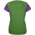 thumbnail image 2 of Mardi Gras Green and Purple Vest Costume All Over Womens T Shirt Multi SM, 2 of 2