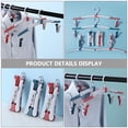 thumbnail image 6 of UPGRATOR 6-Piece Foldable Clothing Drying Rack with Hangers, Ideal for Travel and Home Use, 6 of 8