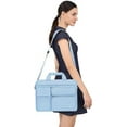 thumbnail image 6 of Mosiso 13 13.3 inch Laptop Shoulder Bag with 2 Raised&Handle&Belt, Messenger Bag for MacBook&Notebook, Computer Bag for Travel/Business/School/Men/Women Briefcase Case, Airy Blue, 6 of 6