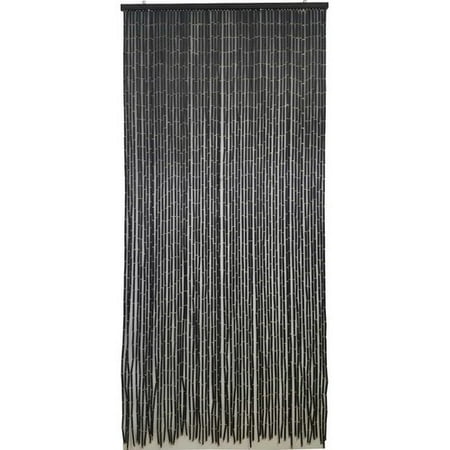 Evideco Doorway Beaded Sticks Wooden Single Curtain Panel