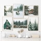 thumbnail image 2 of Pinturas de arte de pared de paisaje forestal de invierno personalizable, imágenes de renos, carteles e impresiones de Navidad, murales de habitación para el hogar, 2 of 4