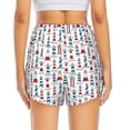 thumbnail image 2 of Lsque Lighthouse And Beacon Printed Women's Running Shorts with Liner Pockets,Elastic Quick Dry Workout Athletic Gym Yoga Shorts,Womens High Waist Shorts-Medium, 2 of 9