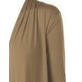 thumbnail image 2 of Made by Johnny Women's Draped Open Front Cardigan XL TAUPE, 2 of 4
