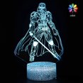 thumbnail image 2 of Lámpara de mesa 3D de la película Star Wars de Disney, Darth Vader, regalos creativos, luces estereoscópicas visuales de dibujos animados, luces LED nocturnas táctiles, 2 of 4