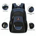 thumbnail image 3 of Extra Large Travel Backpack with Laptop Pocket,35L Lightweight Travel Work College School Bag for Men and Women,Navy,06512, 3 of 10