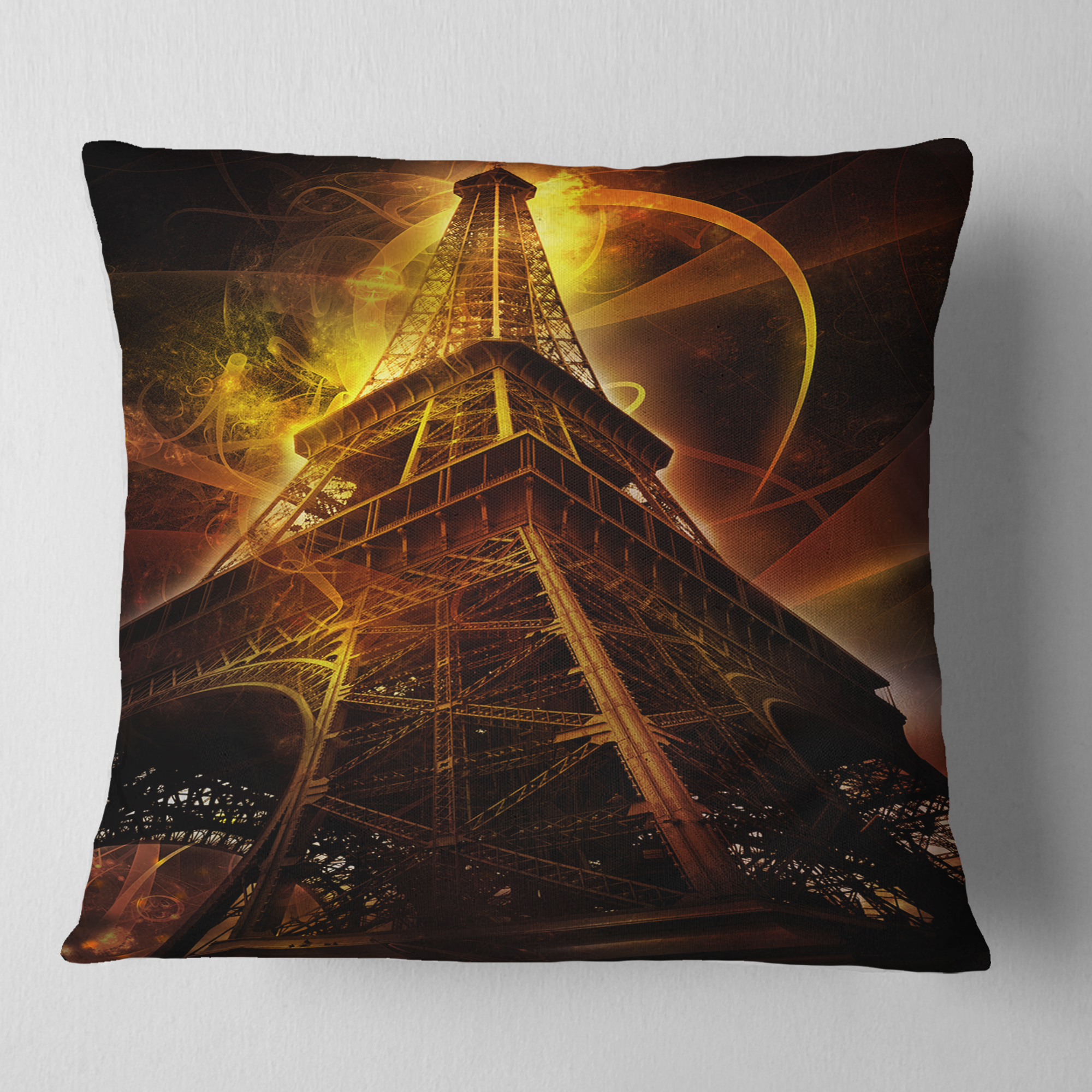 Designart 18" x 18" Cityscape Polyester Throw Pillow