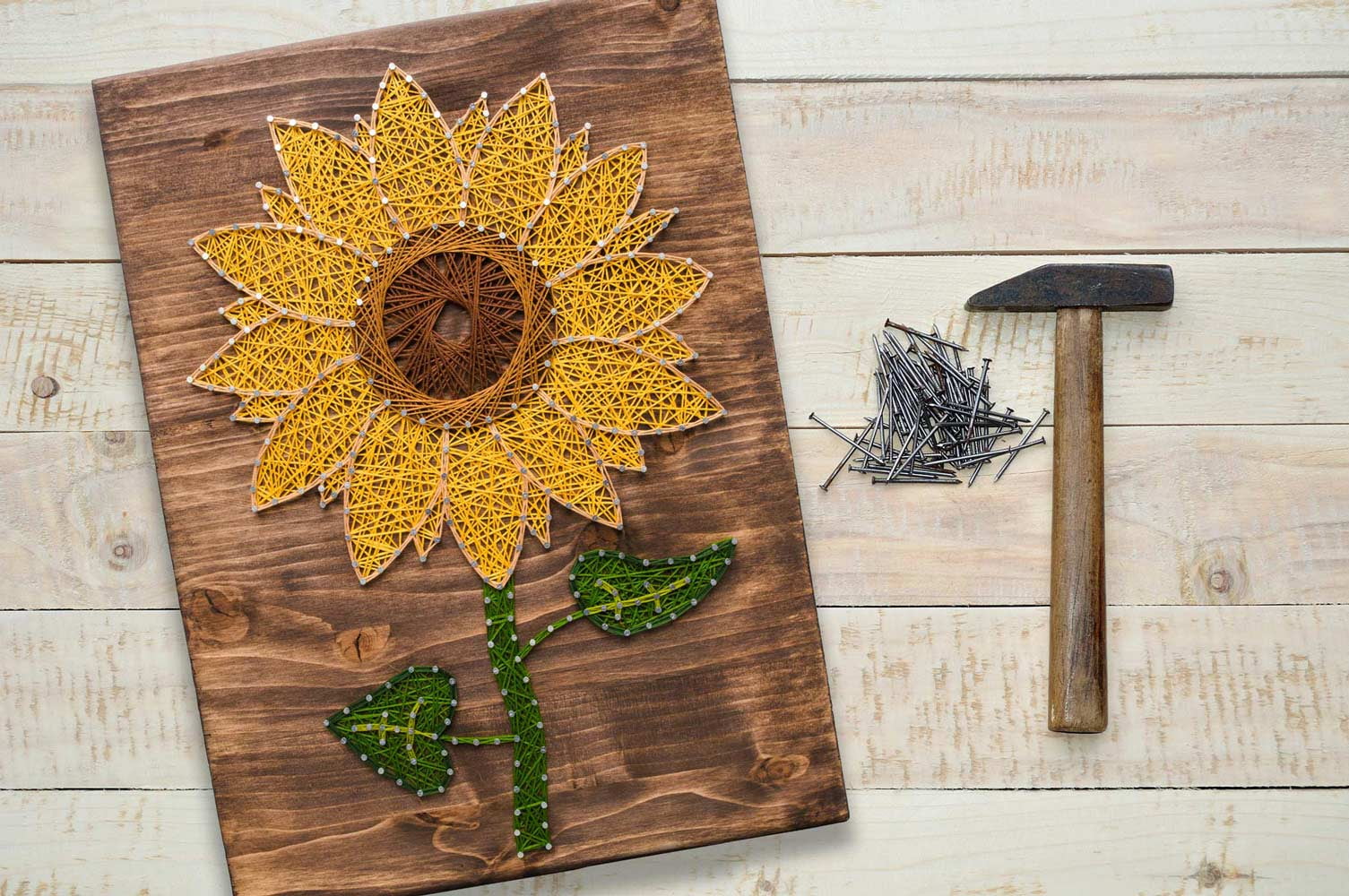 DIY String Art Kit | Sunflower String Art | Craft Kit for Adults | DIY Crafts