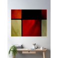 thumbnail image 2 of Red Squares 02179 -- Poster Wall Art, Modern Wall Decor For Living Room Bedroom, 8x12 UNFRAMED, 2 of 3