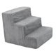 thumbnail image 4 of Escaleras con rampa para perros de 3 escalones, cómoda y resistente escalera portátil para perros, rampa para mascotas para silla, uso al aire libre, Grande, 4 of 8