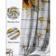 thumbnail image 6 of Farmhouse Sunflower Blackout Curtains 96 Inch Length 2 Panels Set, Vintage Daisy Butterflies Gray Wood Full Shading Curtains for Windows, Blackout Curtains for Bedroom Living Room 52"x96", 6 of 8