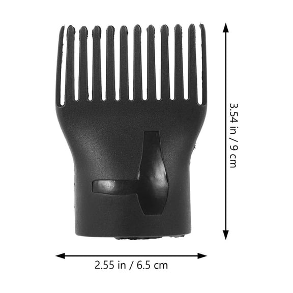 RENACLIPY 5Pcs Black Hair Dryer Comb Attachment Universal Nozzle for Styling and Detangling